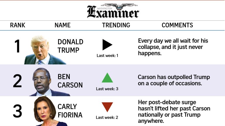 Rubio and Cruz lurk behind the three novices who lead the pack