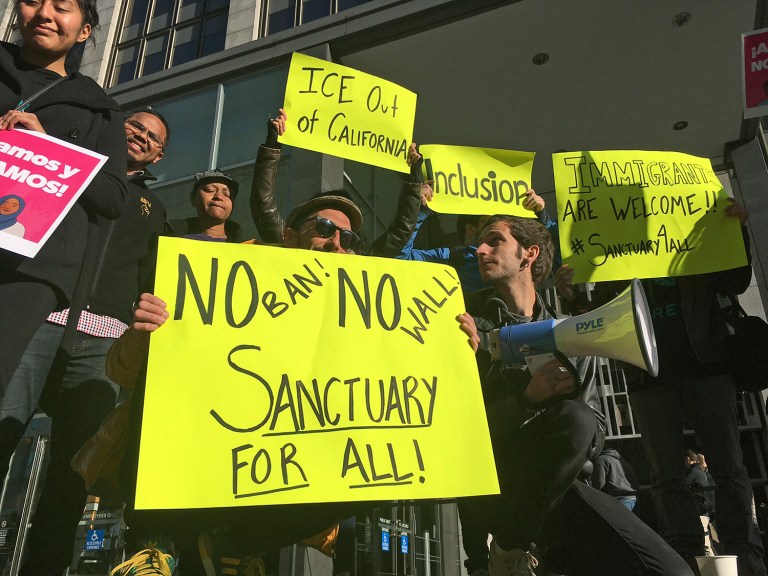 San Francisco and Santa Clara County both won preliminary injunctions on Tuesday against Trumps' Jan. 25 executive order. (AP Photo/Haven Daley)