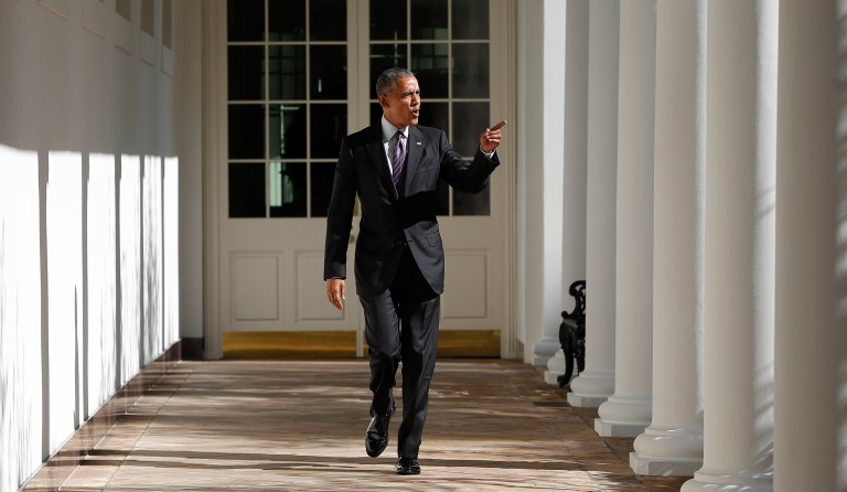 President Obama has proclaimed the day after the election World Freedom Day to celebrate the pro-democracy movement that led to the fall of the Berlin Wall. (AP Photo/Pablo Martinez Monsivais)