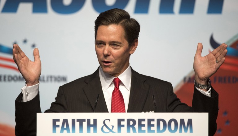 Reed explained that he met Trump in 2011 after he, Reed, saw Trump discuss abortion with Fox News' Bill O'Reilly.  (AP Photo/Molly Riley, File)