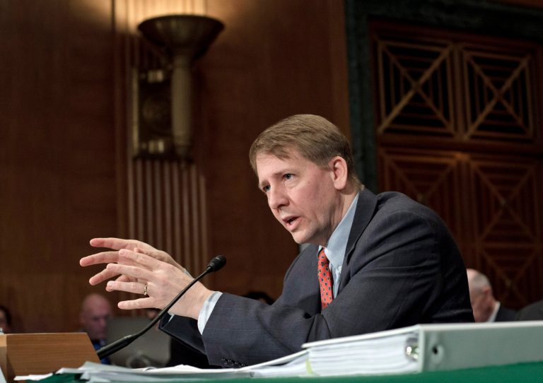 Consumer Financial Protection Bureau Director Richard Cordray testifies on Capitol Hill in Washington. (AP/J. Scott Applewhite)