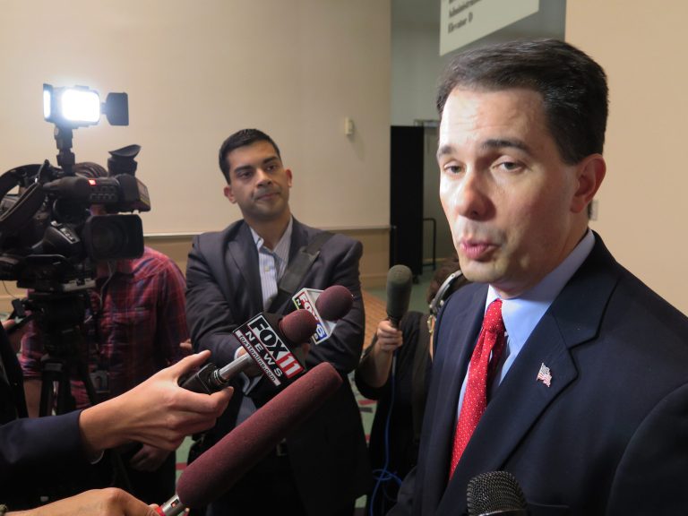 The Walker campaign describes the trip to Israel as a 