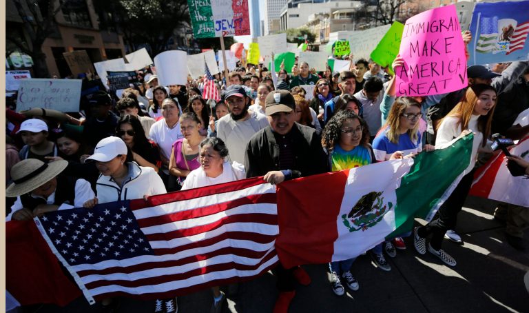 Only the immigrant protest understood the difference between American civil disobedience and anarchy. (AP Photo/Eric Gay)