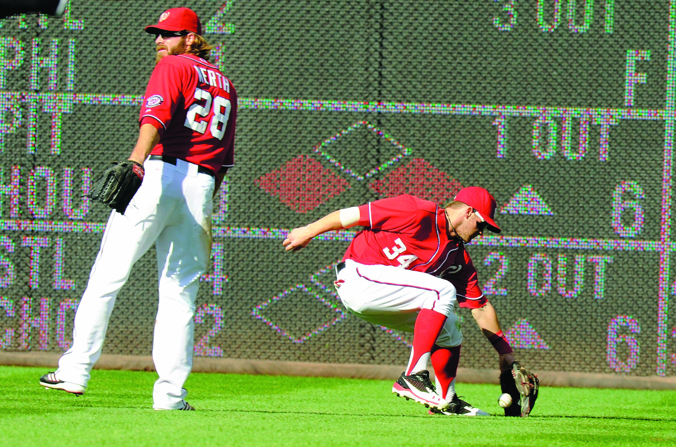 Nationals lose this one in the sun