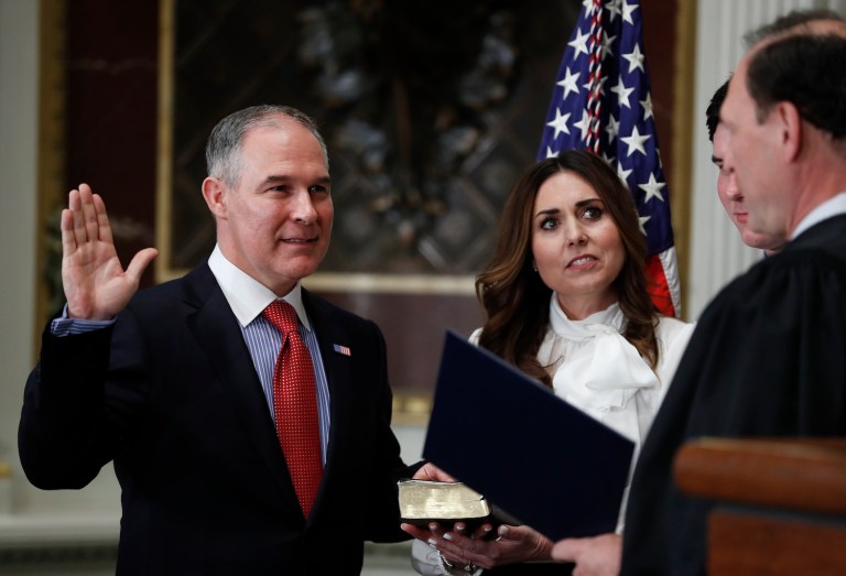 While attorney general of Oklahoma, Pruitt sued Colorado over the state's decriminalization of marijuana. (AP Photo/Carolyn Kaster)