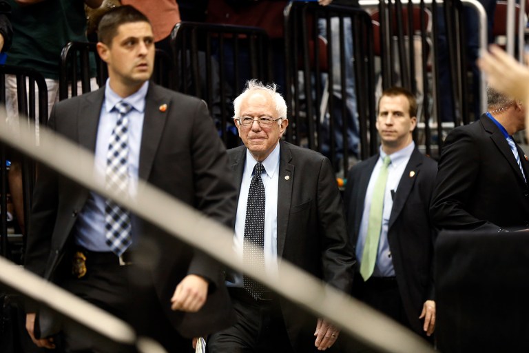 A report on Sunday stated that it costs around $38,000 per day to pay for the Secret Service security detail for Sen. Bernie Sanders. (AP Photo/Matt Rourke)