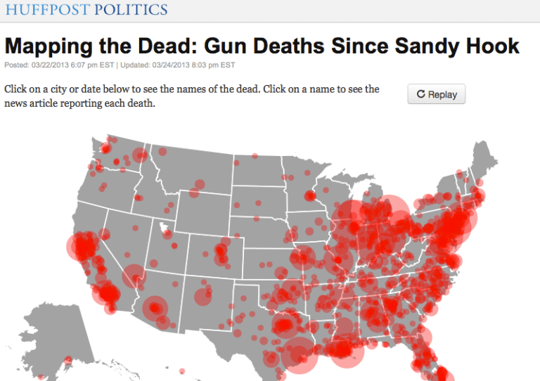 The Huffington Post wants readers to send them free stories on gun violence