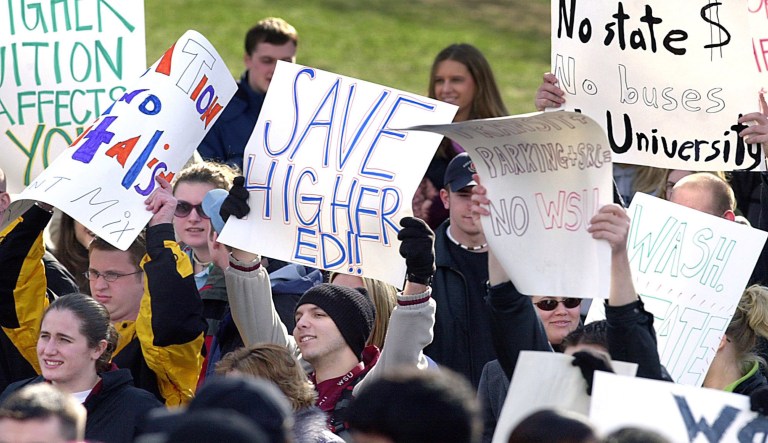 According to the report, 58 private university presidents and 9 public university presidents made $1 million-plus in total compensation. (APFile Photo/Kevin German)