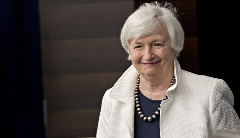 Federal Reserve Chairwoman Janet Yellen announced Monday her intention to step down after President Trump's nominee is confirmed. (Andrew Harrer/Bloomberg)