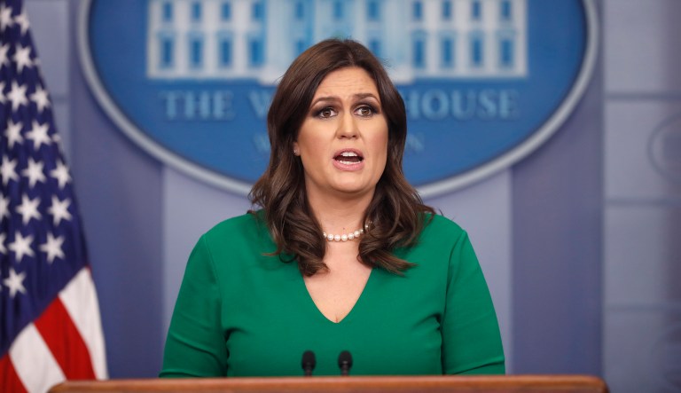 White House press secretary Sarah Sanders said President Trump is still 