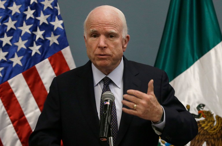 Senate Armed Services Committee Chairman Sen. John McCain, R-Ariz., will convene a hearing on Thursday morning about foreign cyberthreats to the United States. (AP Photo/Marco Ugarte)