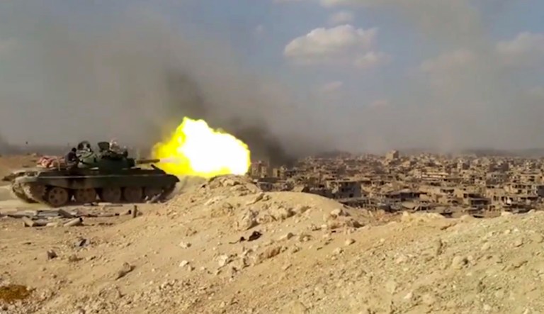 President Trump said the U.S. military has hit Islamic State 