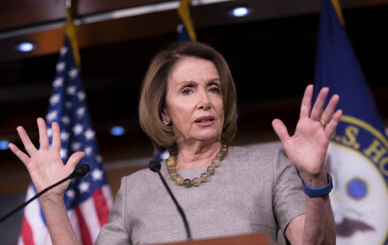 Pelosi noted in 2009, Obama had already signed into law his $800 billion economic stimulus bill. (AP Photo/J. Scott Applewhite)