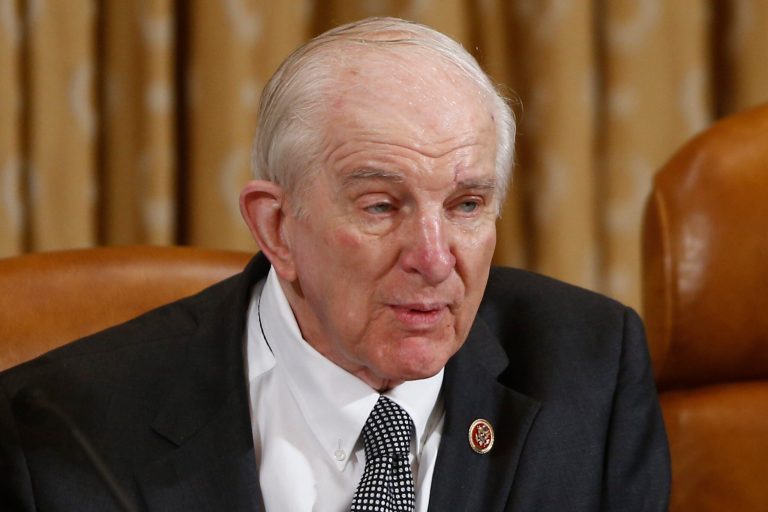In this June 4, 2013 file photo, Rep. Sam Johnson, R-Texas, speaks during a committee hearing on Capitol Hill in Washington. (AP Photo/Charles Dharapak)