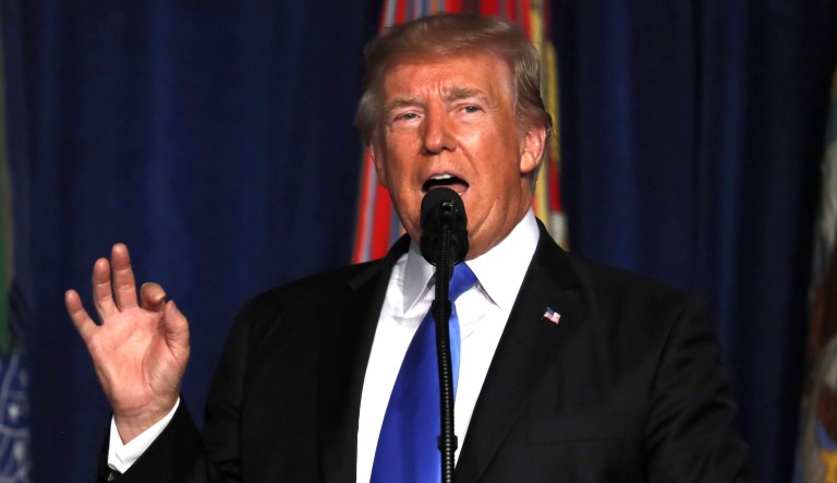 The pro-Trump Breitbart News website harshly criticized the president after his speech Monday night in which he indicated the U.S. was committing more troops to the war in Afghanistan. (AP Photo/Carolyn Kaster, File)