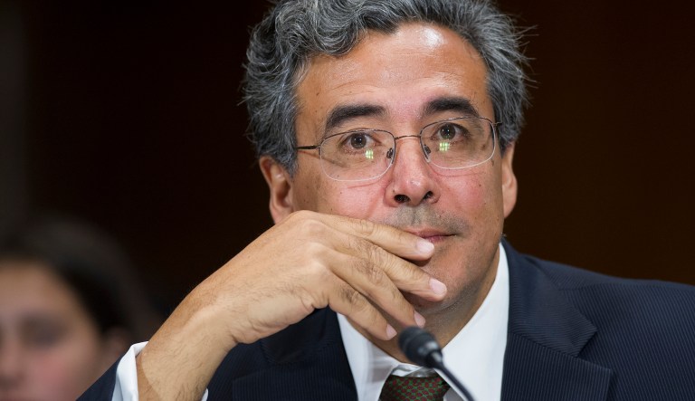 As solicitor general, Noel Francisco would have the responsibility of conducting and supervising the government's litigation at the Supreme Court. (AP Photo/Cliff Owen)