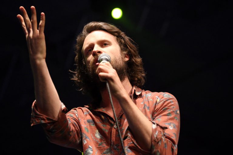 INDIO, CA - APRIL 14:  Musician J Tillman of Father John Misty performs onstage during day 3 of the 2013 Coachella Valley Music & Arts Festival at the Empire Polo Club on April 14, 2013 in Indio, California.  (Photo by Karl Walter/Getty Images for Coachella)