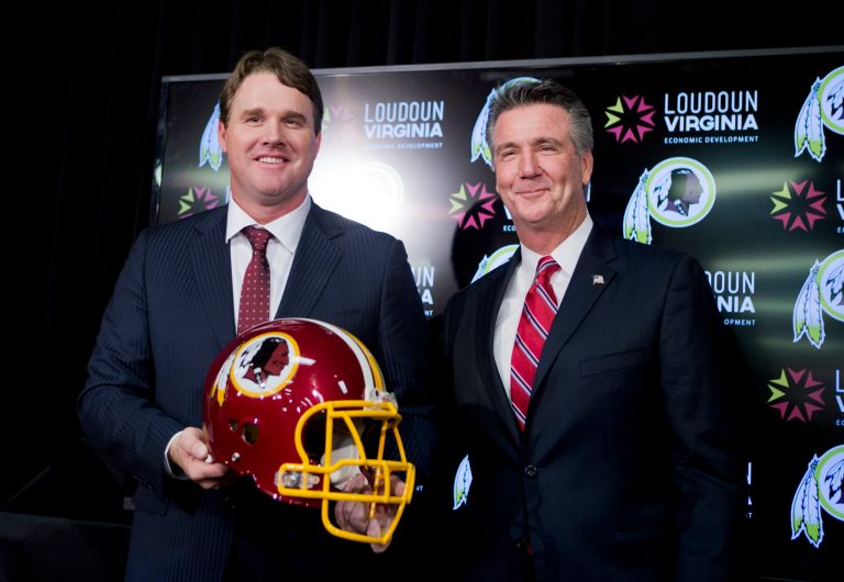 Half the U.S. Senate urged NFL Commissioner Roger Goodell on Thursday to change the Washington Redskins' name, saying it is a racist slur and the time is ripe to replace it. (AP Photo/Manuel Balce Ceneta)