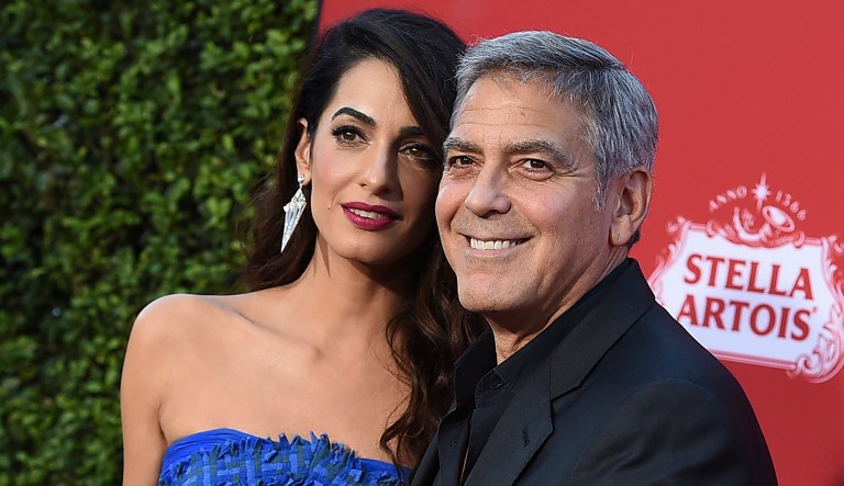 Amal and George Clooney.
