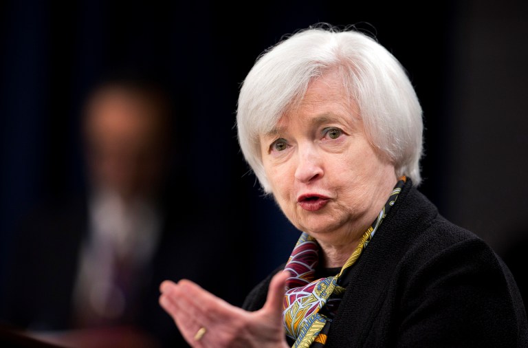 Slowing growth globally is putting pressure on the U.S. economy, said Federal Reserve Chair Janet Yellen. (AP Photo/Manuel Balce Ceneta)