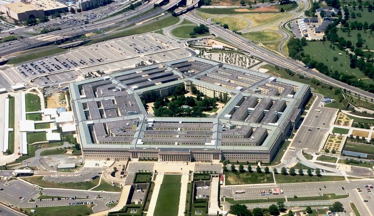 The 17-and-a-half miles of corridors in the Pentagon were bustling with workers &mdash; military and civilian &mdash; who appeared to be going about business as usual. (Graeme Jennings/Washington Examiner)