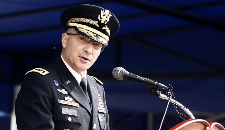 The U.S.-Turkey relationship has been deeply strained over local Kurdish forces in Syria, Gen. Curtis Scaparrotti told the Senate Armed Services Committee. (Jeon Heon-kyun/Pool Photo via AP)