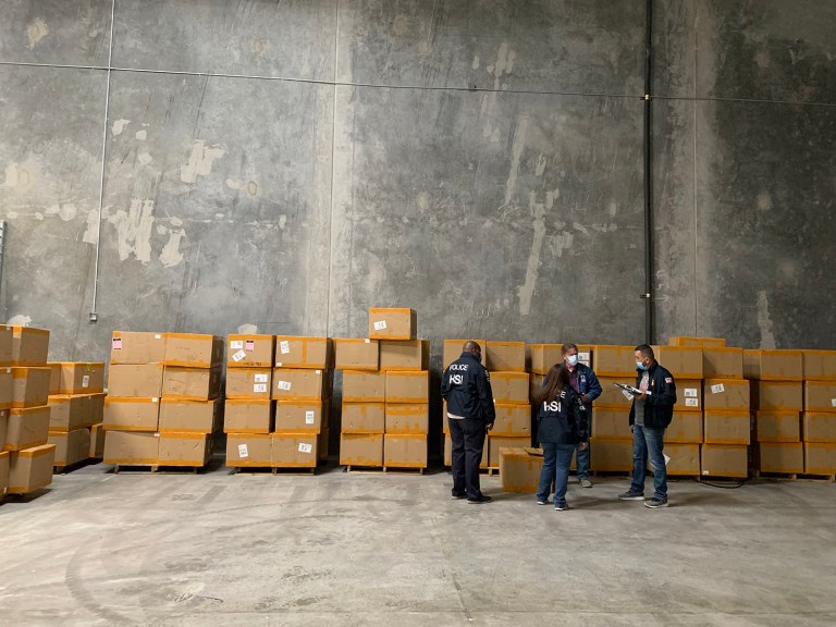 Customs officers seize more than 100,000 counterfeit N95 masks heading for hospital