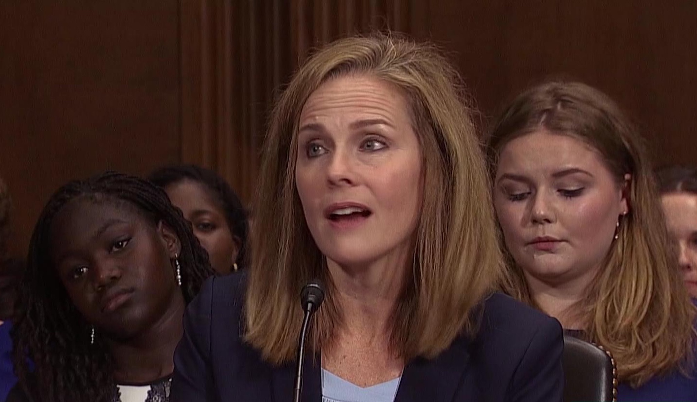 No, Amy Coney Barrett did not say it was inappropriate to replace Antonin Scalia during 2016 presidential election