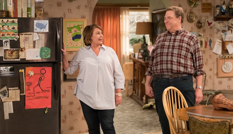 This image shows a scene from the television show, "Roseanne." ABC said that they would cancel the show after Roseanne Barr, the lead actress (pictured left), made derogatory comments about former Obama adviser Valerie Jarrett on Twitter.