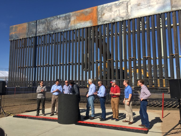 Kris Kobach and fellow border hawks join Army Corps in Arizona to see company’s border fence proposal