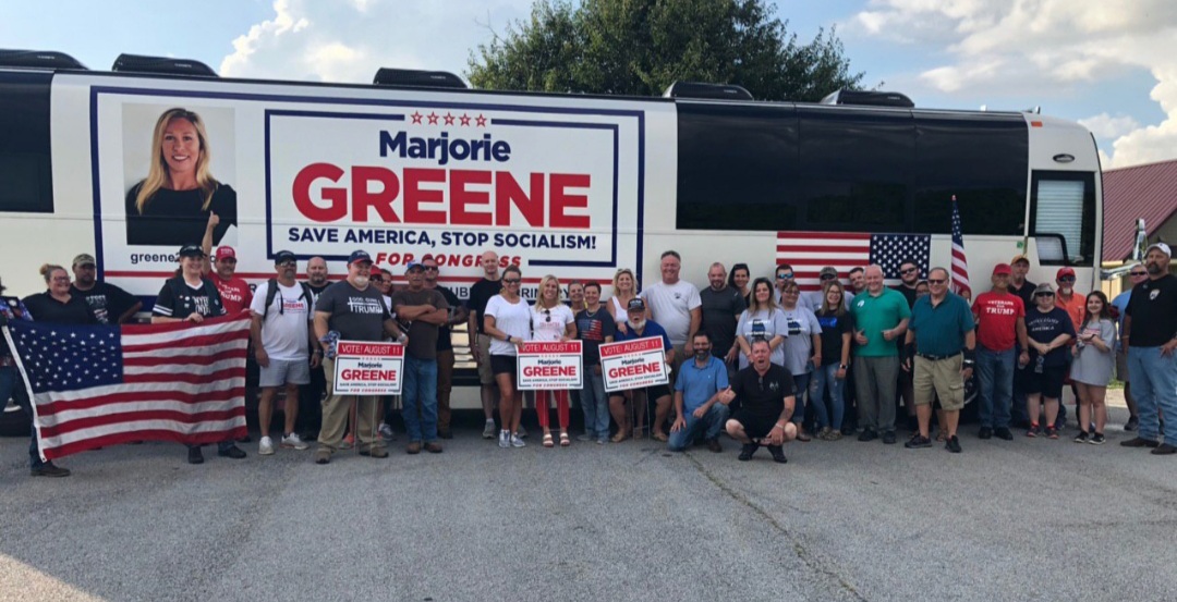 Marjorie Greene declares war on media ‘garbage’ and politically correct ‘poison’