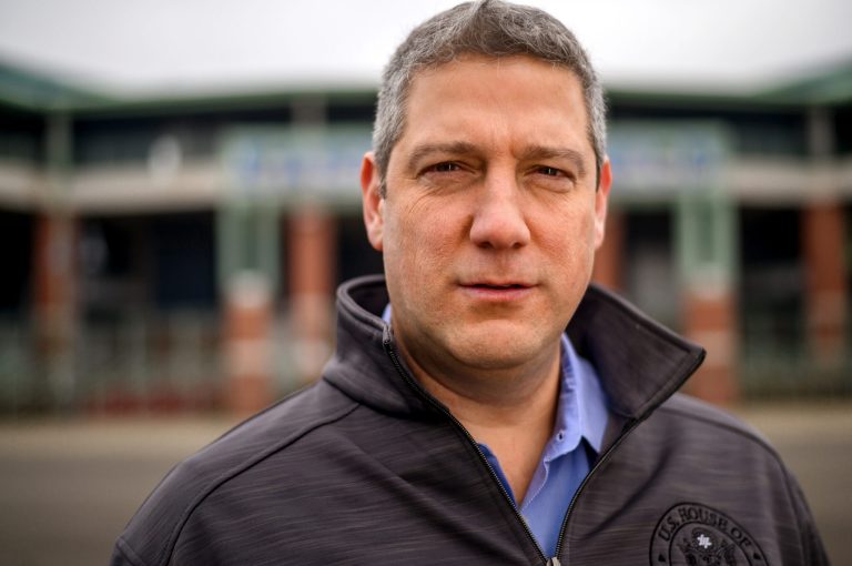 Congressman Tim Ryan is photographed in Niles, Ohio. 