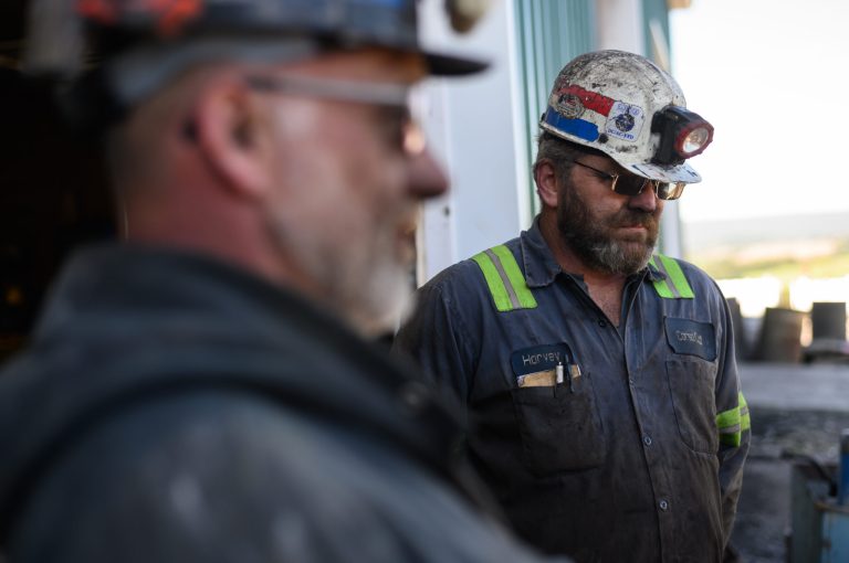 Harvey Charles stands outside Corsa Coalâs Acosta Deep mine in Somerset County, Pa.