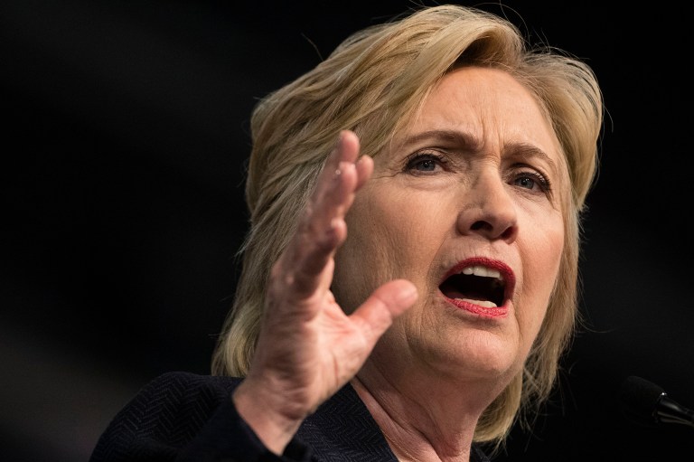 Hillary Clinton said one of her priorities as the potential commander in chief would be to launch an intelligence surge. (AP Photo/Matt Rourke, File)