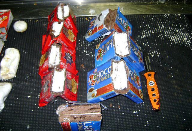 Cocaine chocolate confiscated at Dulles