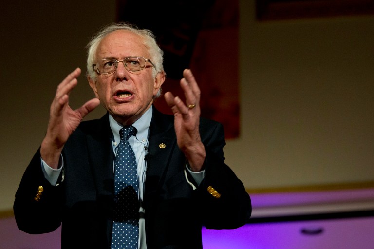 Democratic presidential candidate Bernie Sanders' plan for tuition-free college would help wealthy families more than low-income families, according to a report. (AP Photo/Mary Altaffer)