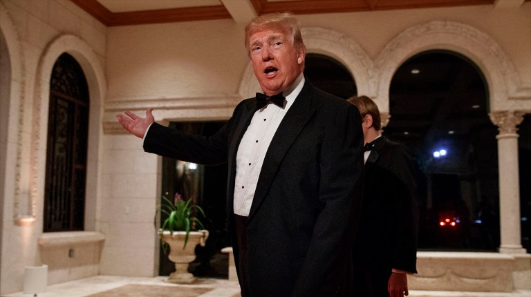 President Trump is set to appear at a fundraiser at his Mar-a-Lago resort in March. (AP Photo/Evan Vucci, File)