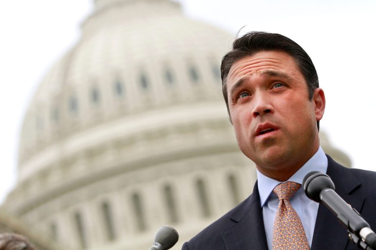Rep. Michael Grimm was taken into custody Monday to face federal charges stemming from a two-year investigation of his campaign financing, prosecutors said. (AP Photo/Jacquelyn Martin, File)