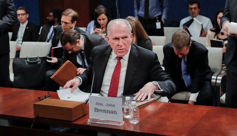 Former CIA Director John Brennan responded to President Trump's accusation that former President Barack Obama launched an investigation into the Trump campaign to help Hillary Clinton. (AP Photo/Pablo Martinez Monsivais)