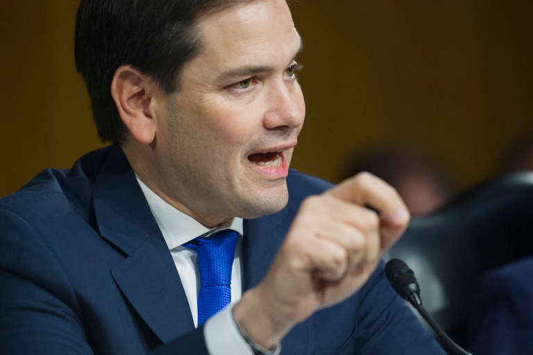 Marco Rubio has put aside his concerns about the former Exxon Mobil chief's ties to Vladimir Putin. (AP Photo/Cliff Owen)