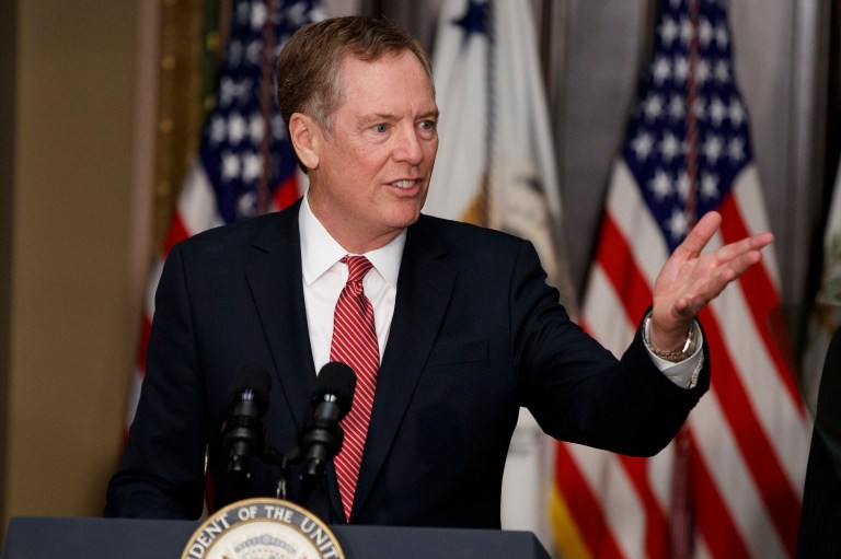 Given Lighthizer's history as a lawyer for the domestic steel industry, free-traders were understandably concerned about his nomination to be the U.S. Trade Representative. (AP Photo/Evan Vucci)