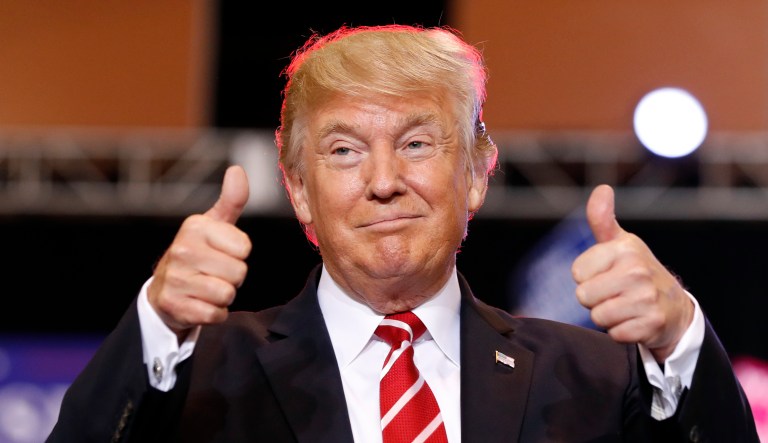 President Trump returned to what works for him: campaigning. Governing is still very much a work in progress. (AP Photo/Alex Brandon)