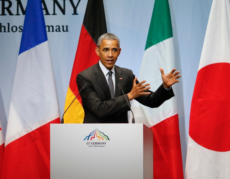 President Obama argued Monday that the Supreme Court case on the legality of Obamacare subsidies is a no-brainer, and said it's a case the high court probably shouldn't have been bothered with. (AP Photo)