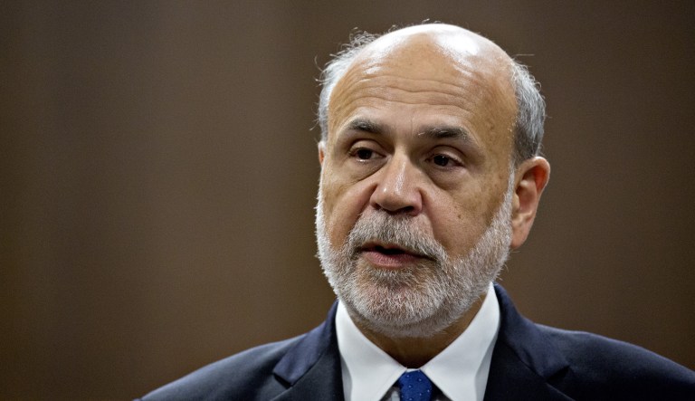 Ben Bernanke, former chairman of the U.S. Federal Reserve, suggested that Trump Fed chairman nominee Jerome Powell is likely to formally begin re-examining the Fed's target this year and that there "there will be some pretty serious discussions" on changing it in 2019. (Andrew Harrer/Bloomberg)