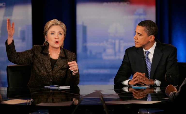 In the 2008 Democrat primary, Obama readily embraced sexism to sabotage Clinton's political machine. (AP Photo/Mark Duncan, File)
