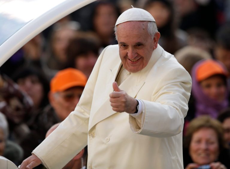 Pope Francis tweeted support for the March for Life protest against abortion in Washington, D.C. (AP Photo)