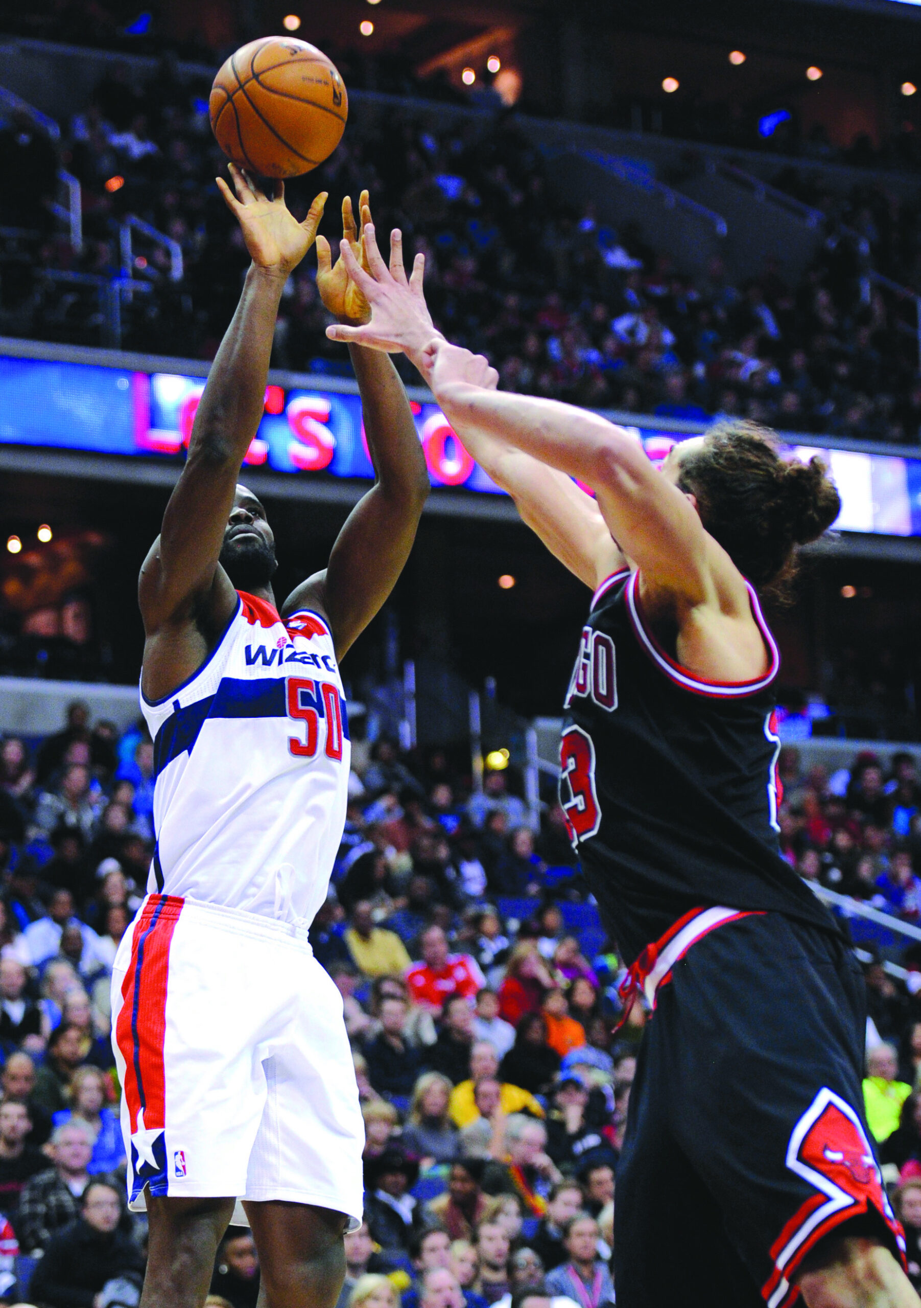 Wizards’ Emeka Okafor is on the rebound