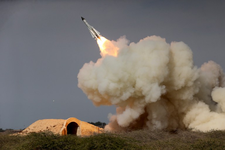 President Trump issued a fresh round of sanctions against Iran on Friday in retaliation for the country's decision to test a ballistic missile over the weekend in violation of a United Nations resolution. (Amir Kholousi, ISNA via AP, File)