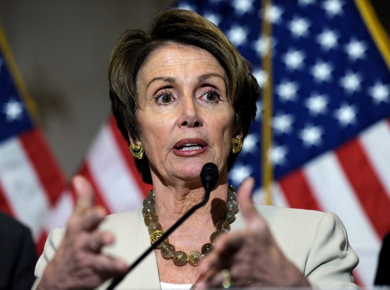 House Minority Leader Nancy Pelosi of Calif., speaks to reporters following a meeting of House Democrats on the Affordable Health Care law on Capitol Hill in Washington, Thursday, Nov. 14, 2013. Pelosi agree that the troubled rollout of the health care law must be fixed. She says they will have a proposal for the House to vote on Friday. (AP Photo/Susan Walsh)