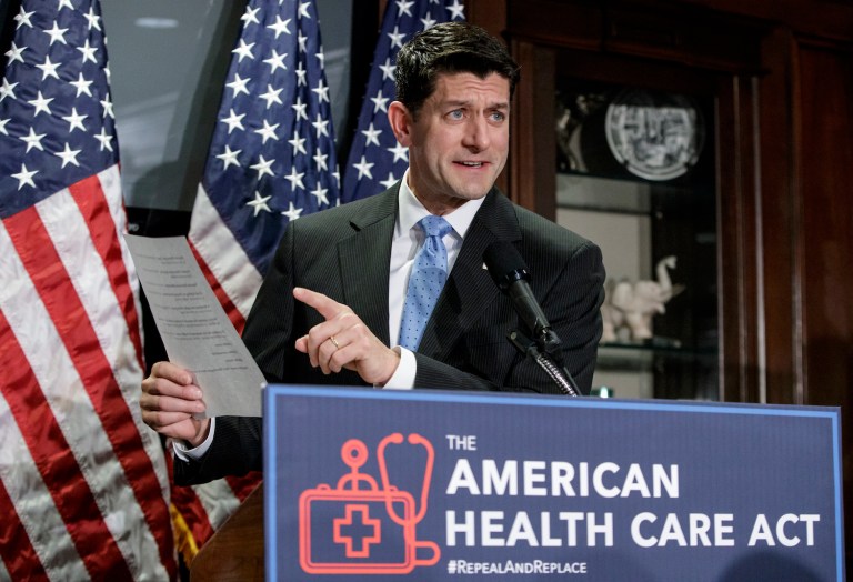 Democratic lawmakers are highlighting an estimate from the right-leaning think tank American Enterprise Institute that says 10-15 million could lose coverage under the Obamacare replacement. (AP Photo/J. Scott Applewhite)